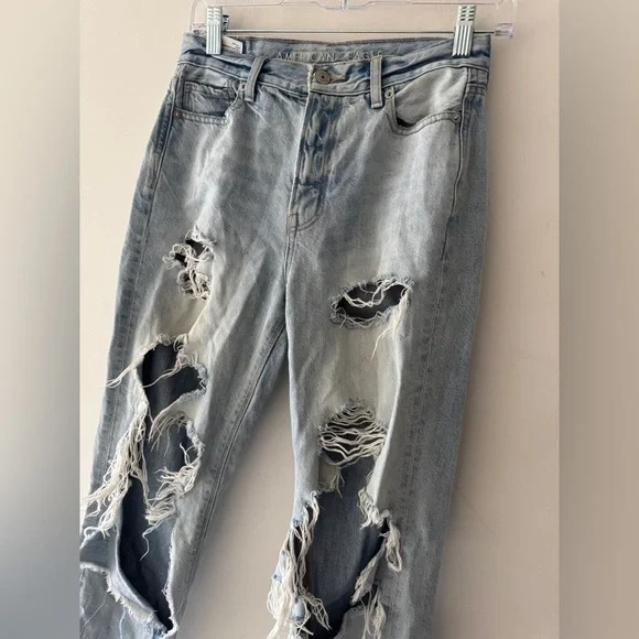 American Eagle Distressed Mom Jeans - Picture 2 of 6